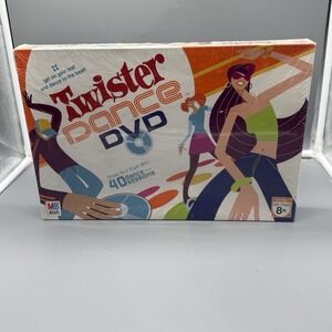 Vintage Y2K Twister Dance DVD‎ Game w/ 4 Floor Mats Disc Milton Bradley Sealed